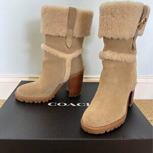 Coach suede winter booties - Excellent condition!